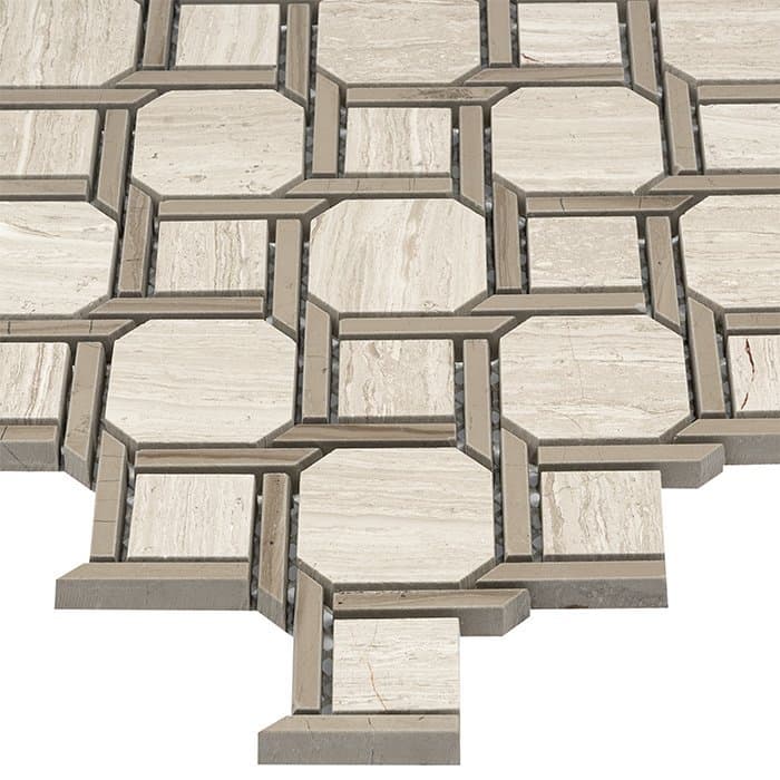 Mosaïque Nodum Gris Woodstone