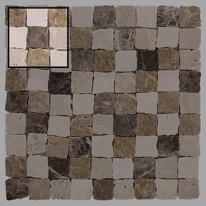 Échantillon Travertine Bend Mix 32 matt