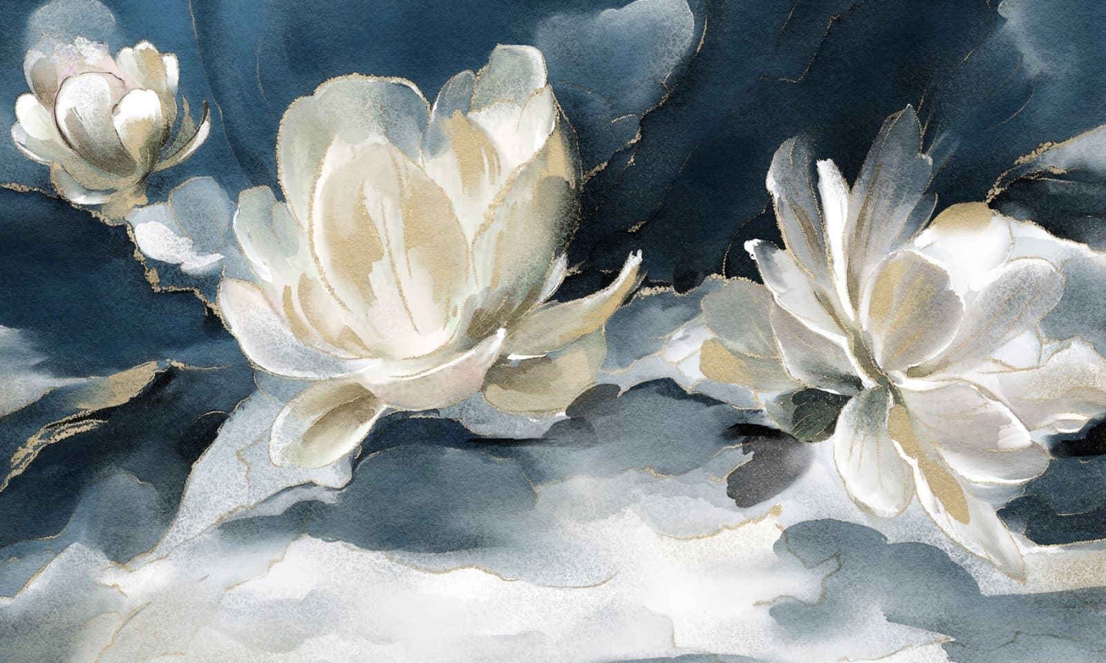 Papier peint Lotus Palette