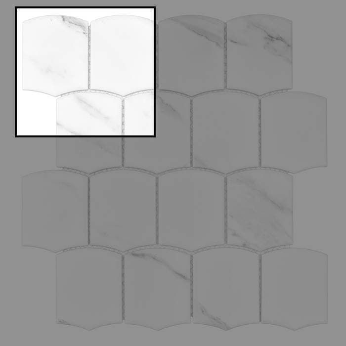 Échantillon Arcado Carrara matt