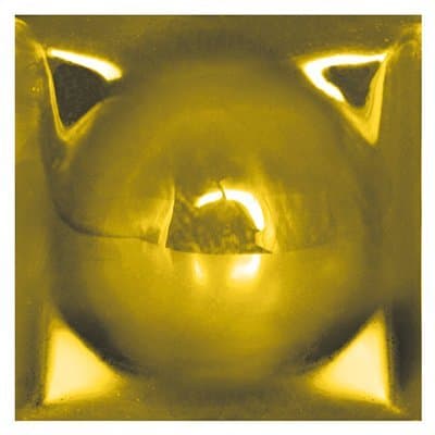 Décor en céramique dorée et brillante C-CAP03