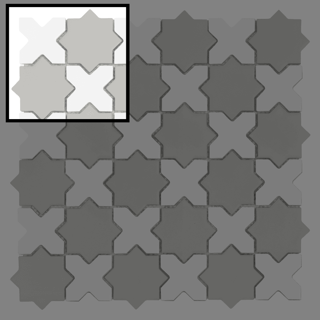 Échantillon Star&Cross Ash Mix matt