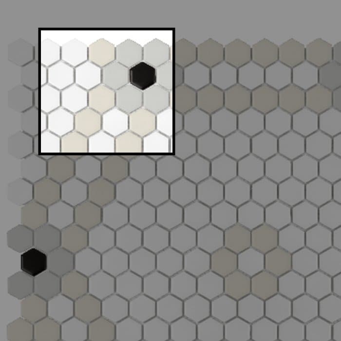 Échantillon Mini Hexagon Doublehex matt