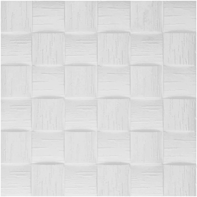 Panneaux décoratifs isolants MEXICO en blanc – 15 m²