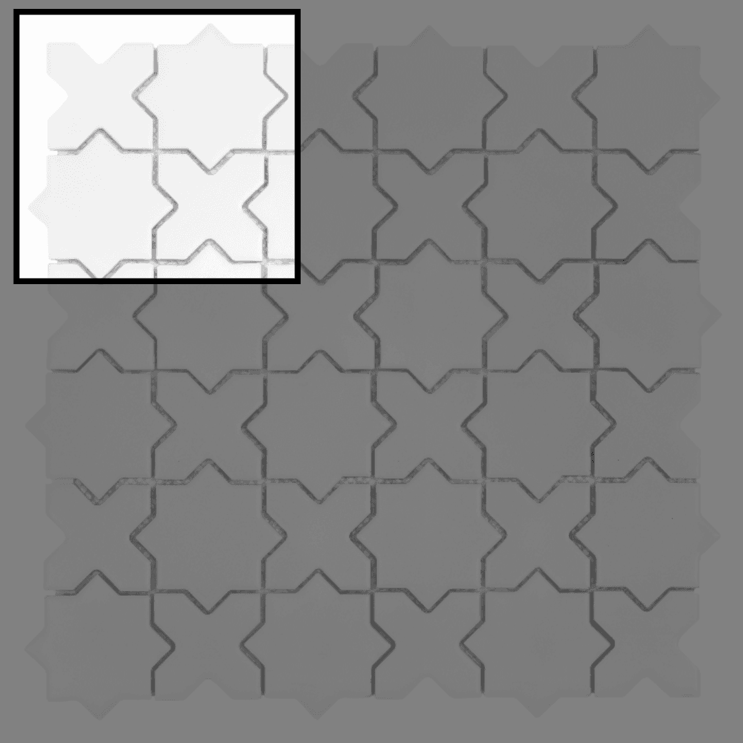 Échantillon Star&Cross White matt