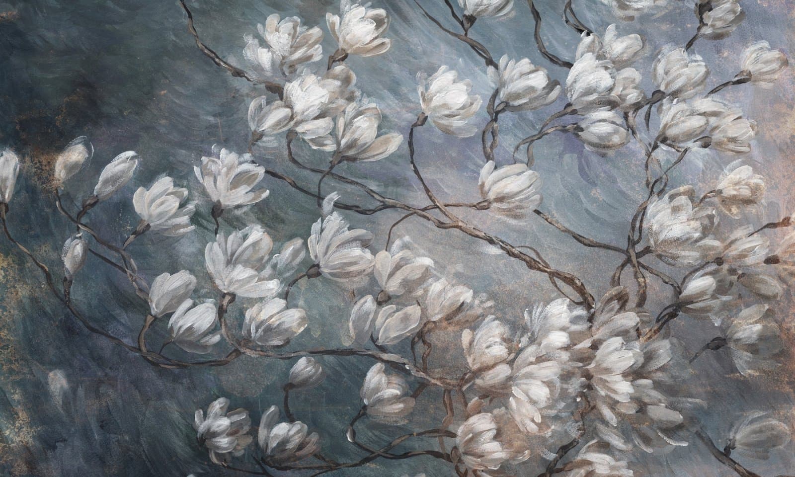 Papier peint Blue magnolia