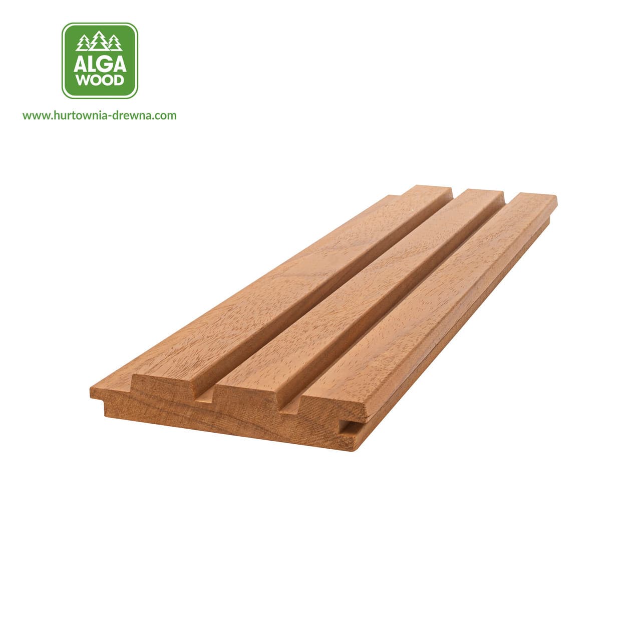 Lambris Abachi thermo-traité 2,5 × 14,3 cm 3 losanges naturel