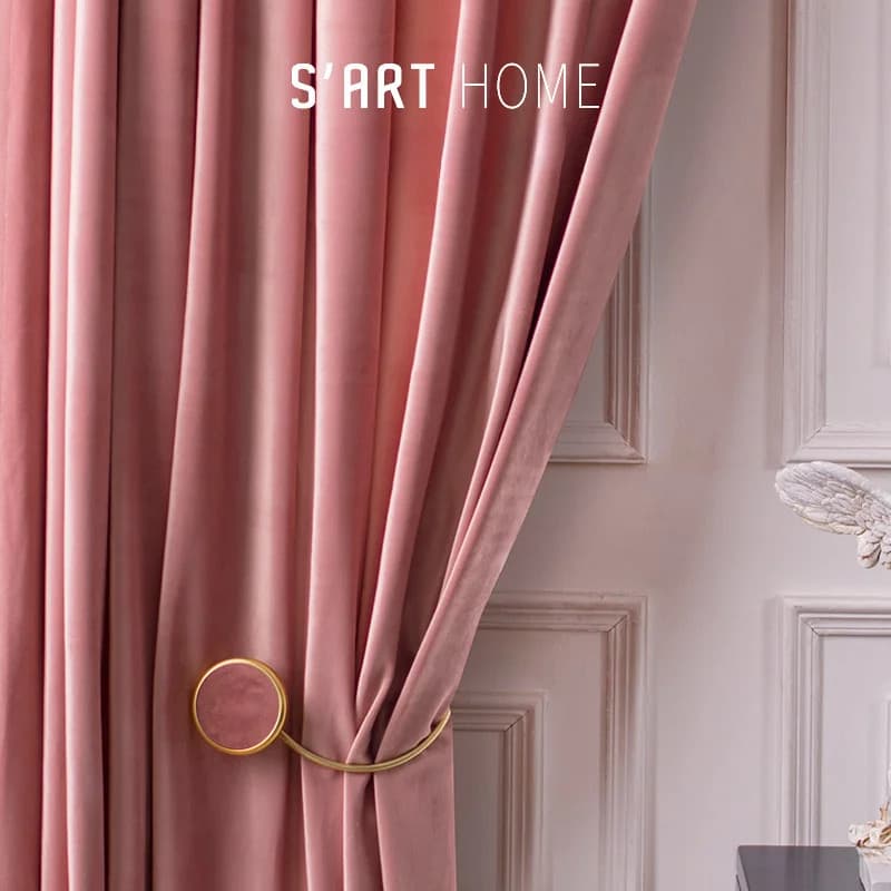 Rideaux Style Nordique Salon Chambre Velours Laine - DARTANK | Dartank
