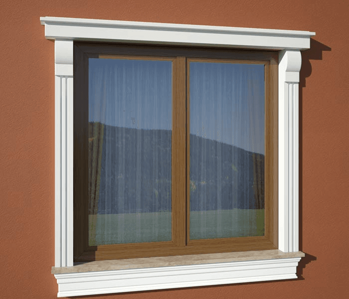 Corniche de fenêtre GO5 - Design Minimaliste Personnalisée - Coupes et finition d’usine – gratuites. - WMB | Dartank