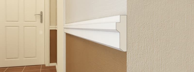 Moulure murale LS11 profil plat et oblong