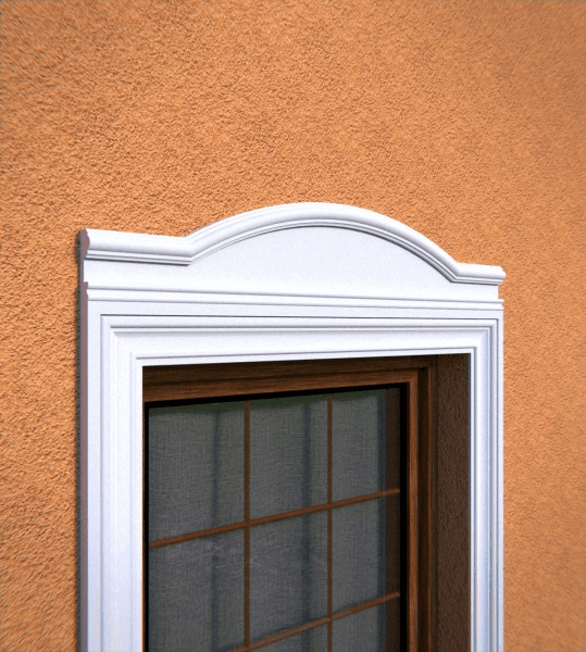 Fronton de fenêtre NA2 - Profil arrondi Personnalisée - Coupes et finition d’usine – gratuites.