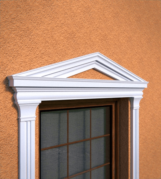 Fronton de fenêtre NA6 - forme de triangle Personnalisée - Coupes et finition d’usine – gratuites.