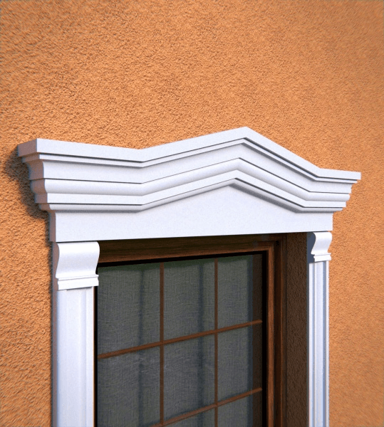 Fronton de fenêtre NA7 - Style Victorien Personnalisée - Coupes et finition d’usine – gratuites.