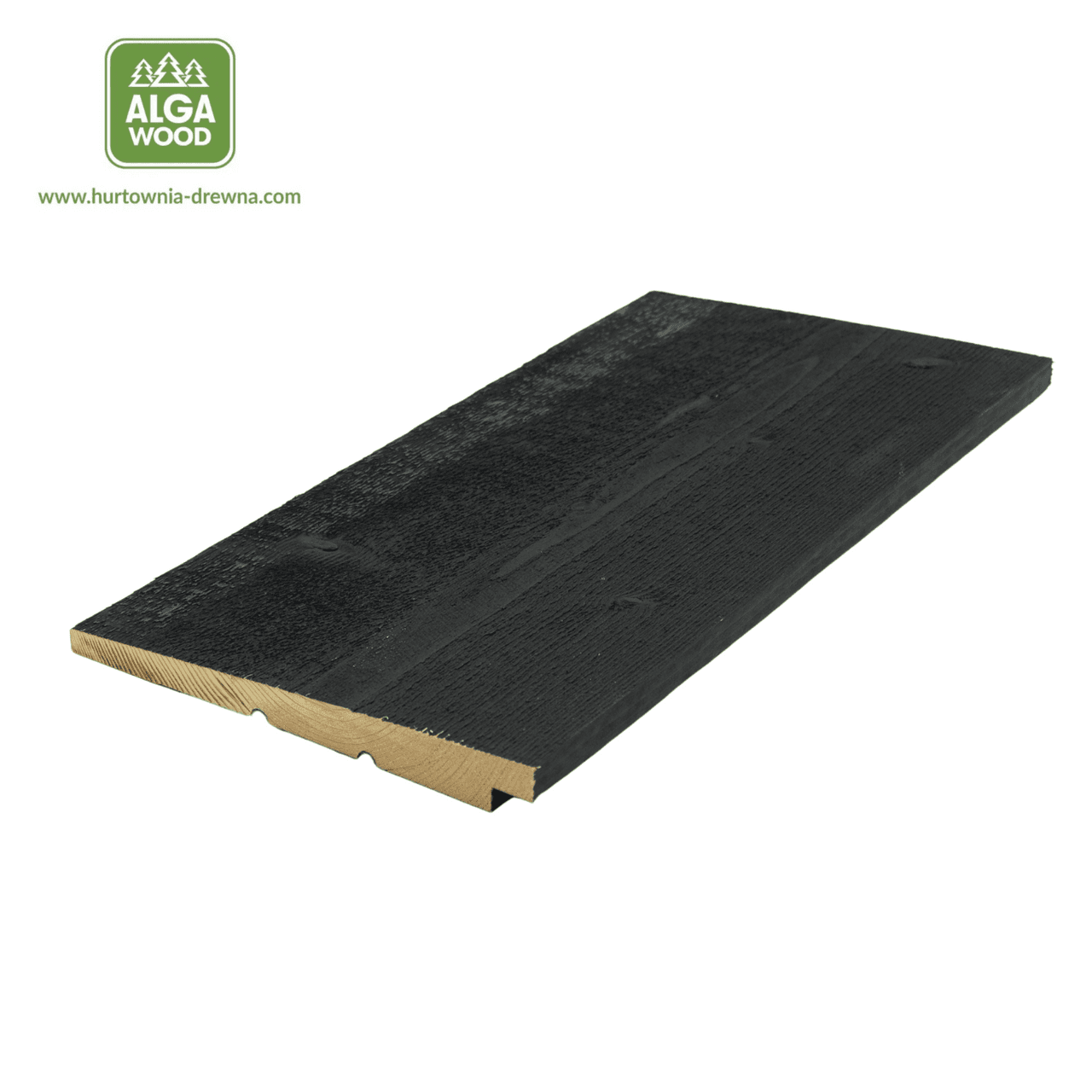 Lambris épicéa brut 1,6 cm × 19,5 cm qualité AB noir RAL9005