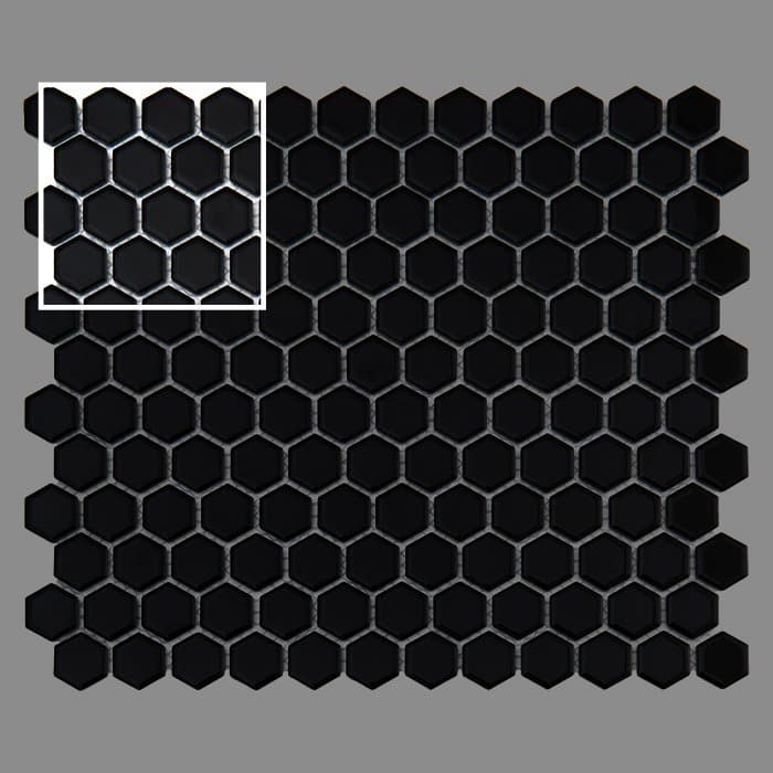 Échantillon Mini Hexagon Black