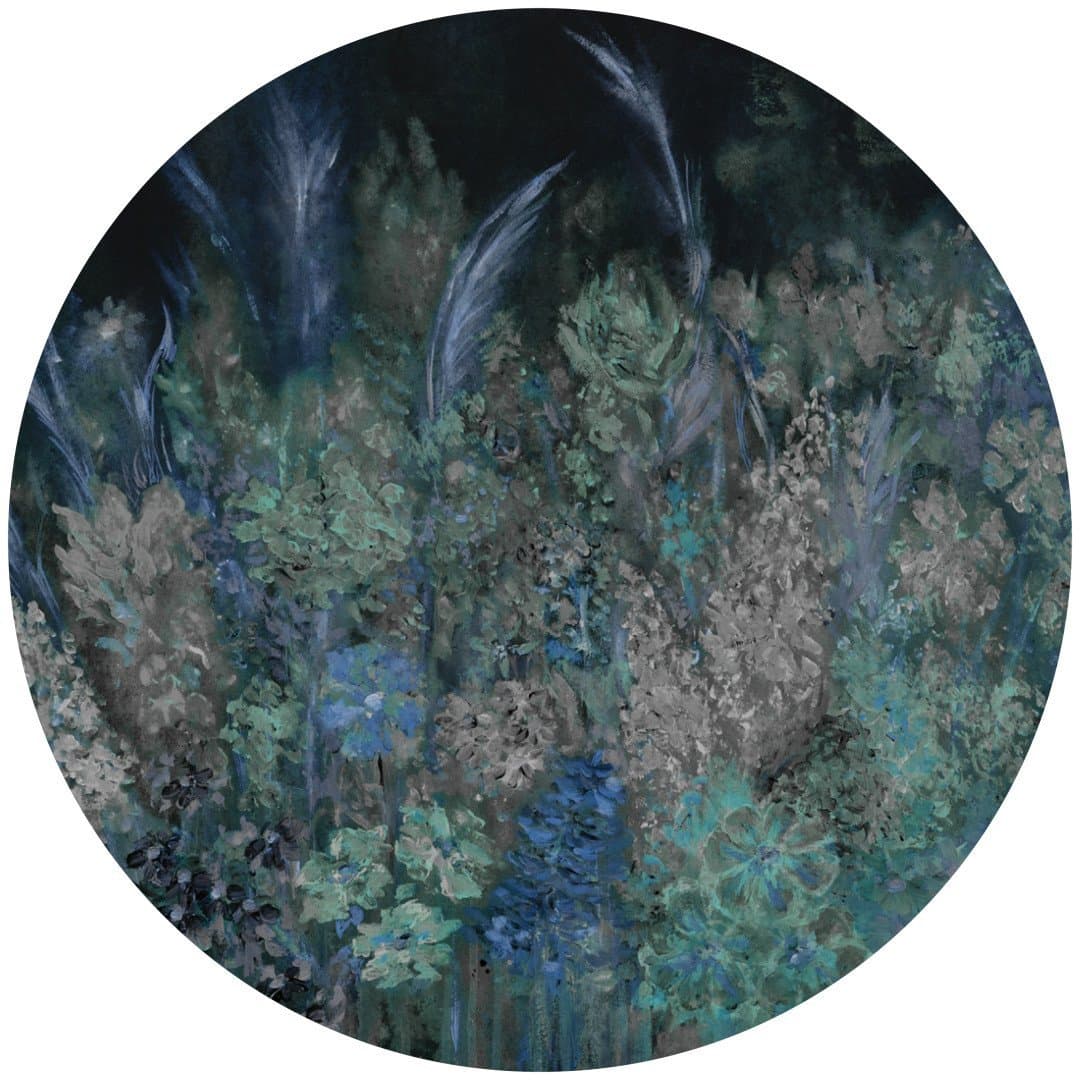 Papier peint cercle Passion Flowers