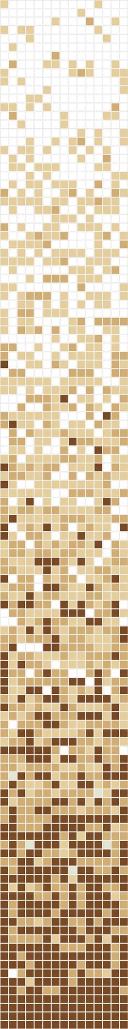 Mosaïque en verre de quartz Beige Q Grade