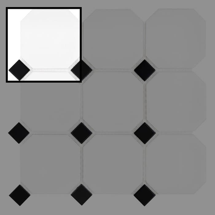 Échantillon Octagon White 95 matt