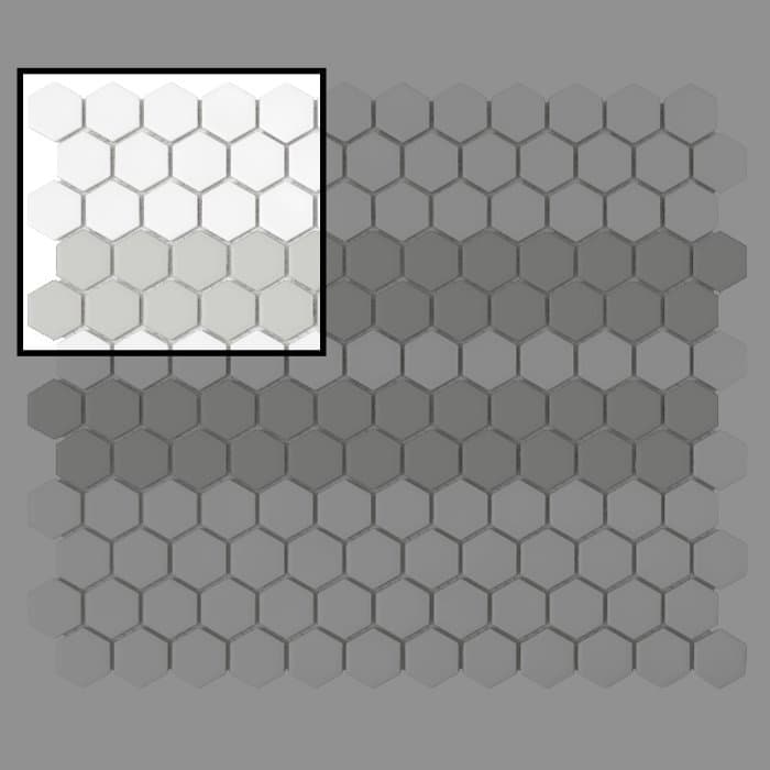 Échantillon Mini Hexagon STRIPE 2.A matt