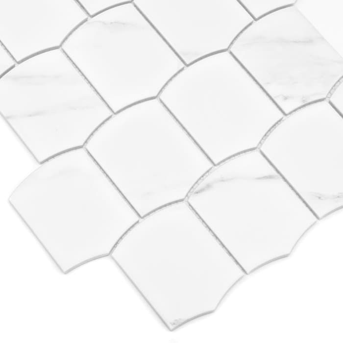 Mosaïque Arcado Carrara mat